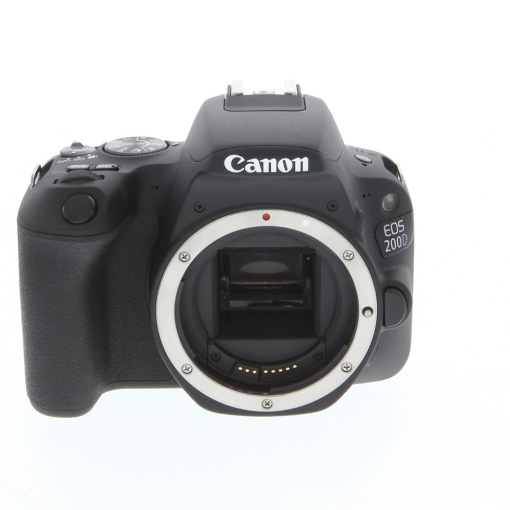 Canon EOS 200D DSLR Camera Body, Black | 24.2MP | International Version of Rebel SL2