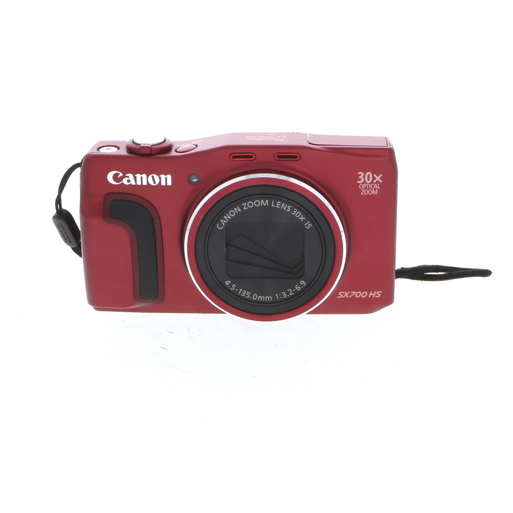 Canon PowerShot SX700 HS Digital Camera, Red | 16.1MP
