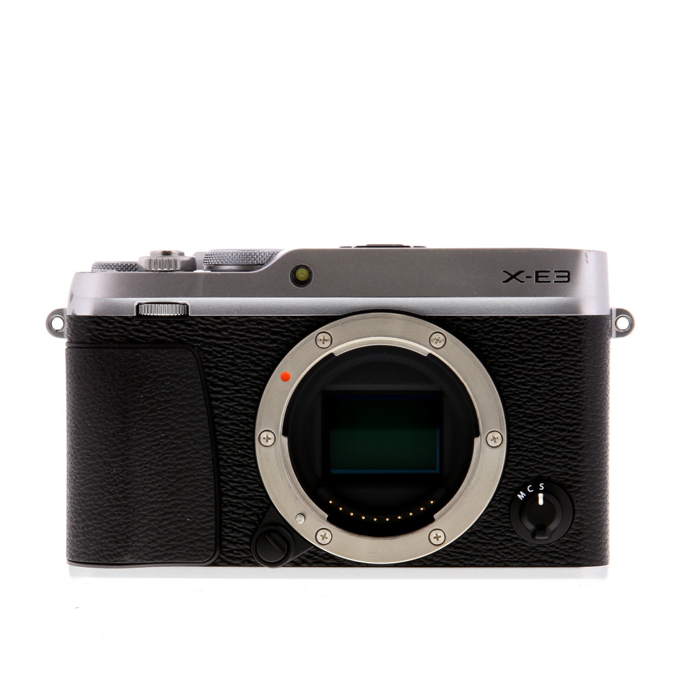FUJIFILM X-E3 Mirrorless Camera Body, Silver | 24.3MP | without EF-X8 Flash