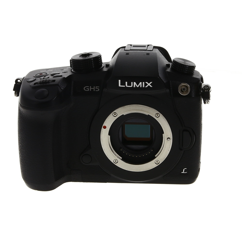 Panasonic Lumix GH5 Mirrorless MFT (Micro Four Thirds) Camera Body, Black, w/ V-Log L Upgrade | 20.3MP