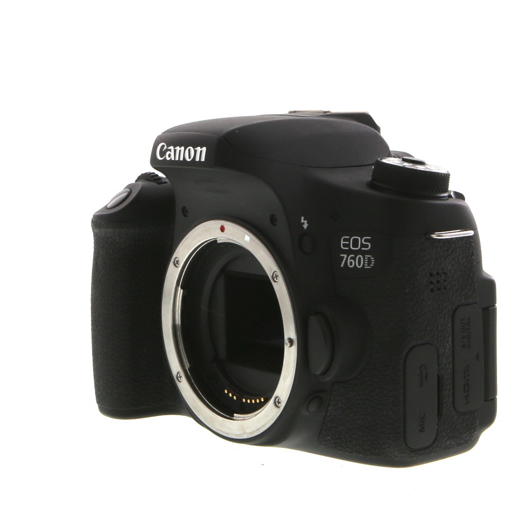 Canon EOS 760D DSLR Camera Body, Black | 24MP | European Version of Rebel T6S