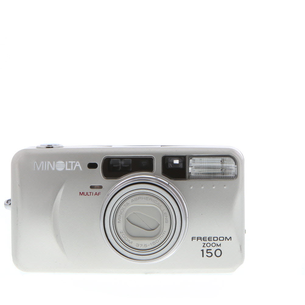 Minolta Freedom Zoom 150 Silver 35mm Camera, 37.5-150mm