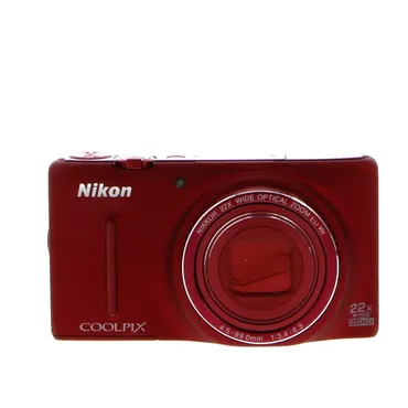 Nikon Coolpix S9500 Digital Camera, Red {18.1MP}