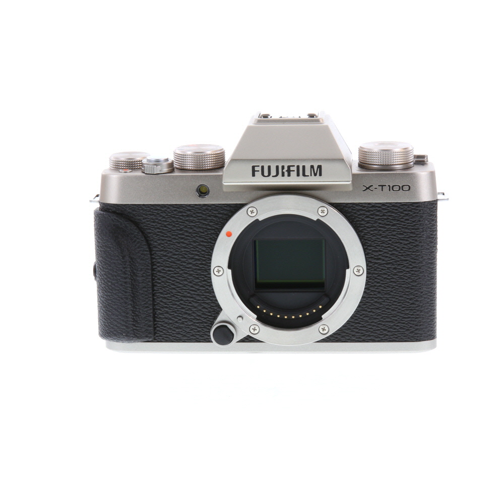 FUJIFILM X-T100 Mirrorless Camera Body, Dark Silver | 24.2MP