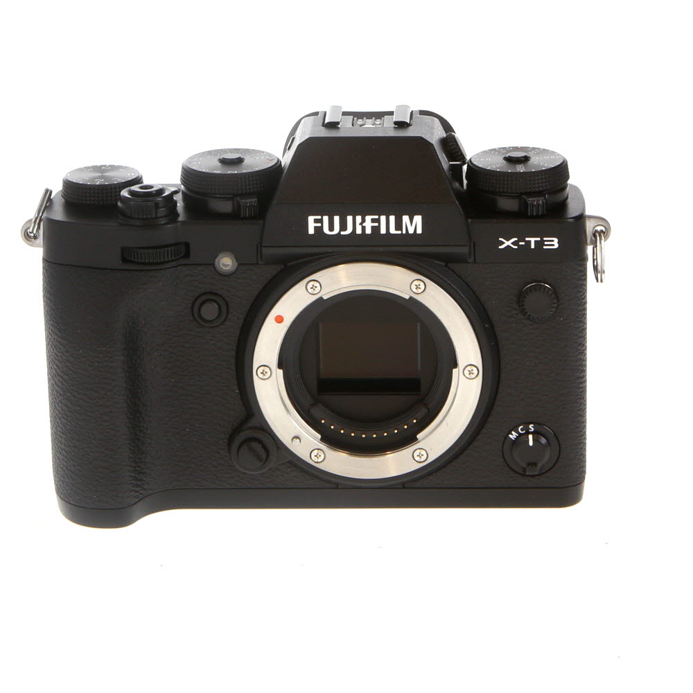 FUJIFILM X-T3 Mirrorless Camera Body, Black | 26.1MP | with EF-X8 Flash