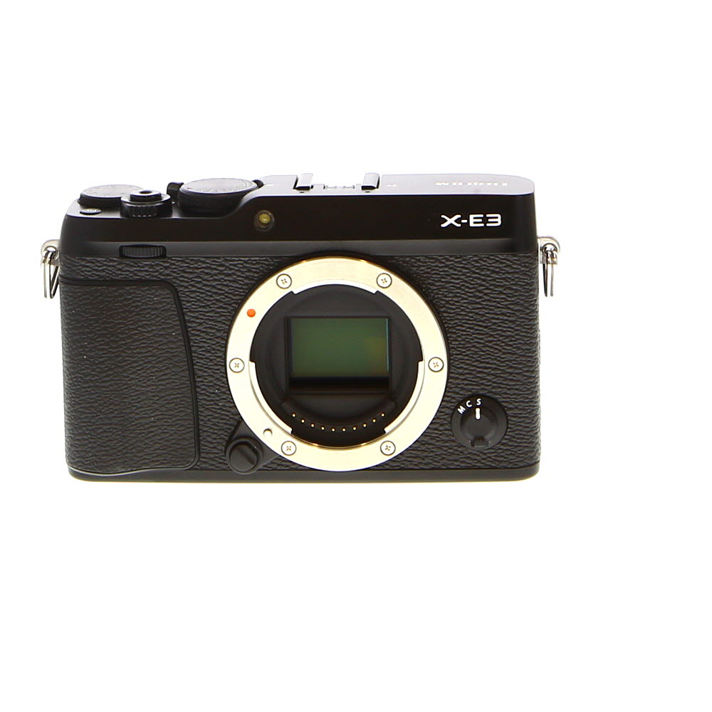 FUJIFILM X-E3 Mirrorless Camera Body, Black | 24.3MP | with EF-X8 Flash