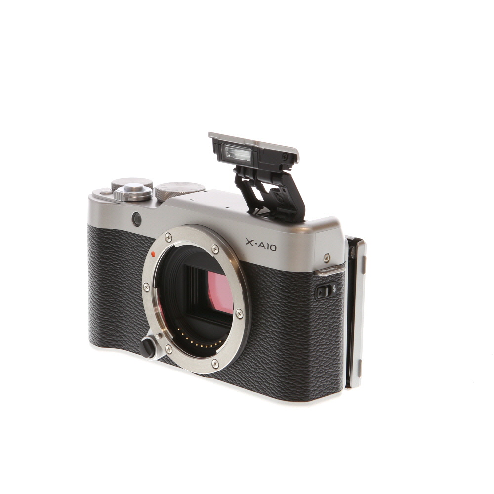 FUJIFILM X-A10 Mirrorless Camera Body, Silver | 16.3MP