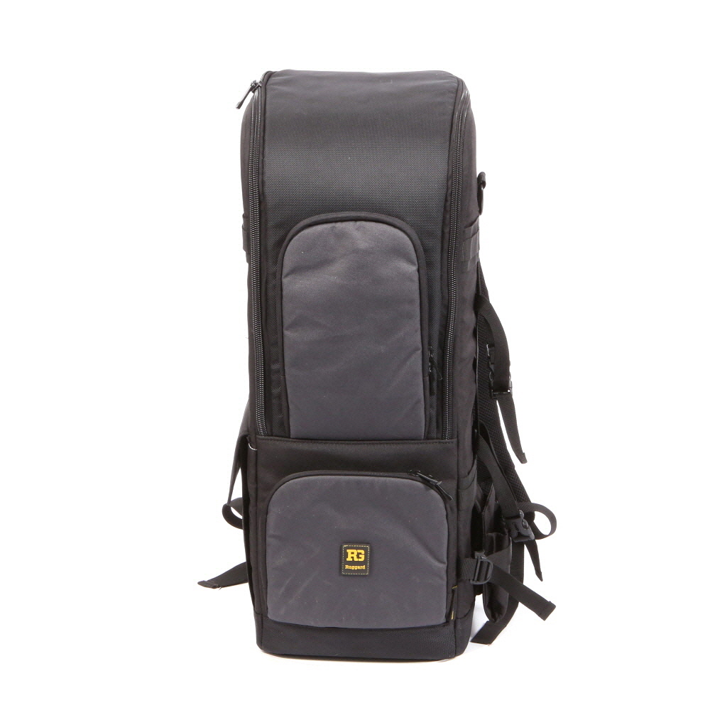 Ruggard Alpine 600 Backpack for DSLR, and Long Lens, Black, with Rain Cover