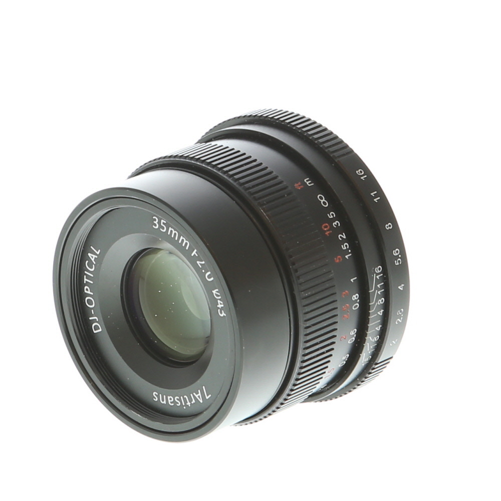 7artisans 35mm f/2 Manual Lens for Fujifilm X-Mount, Black | 43