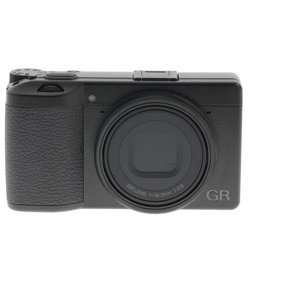 Ricoh GR III Digital Camera with 18.3mm f/2.8 Lens, Black with Black Trim Ring | 24.2MP