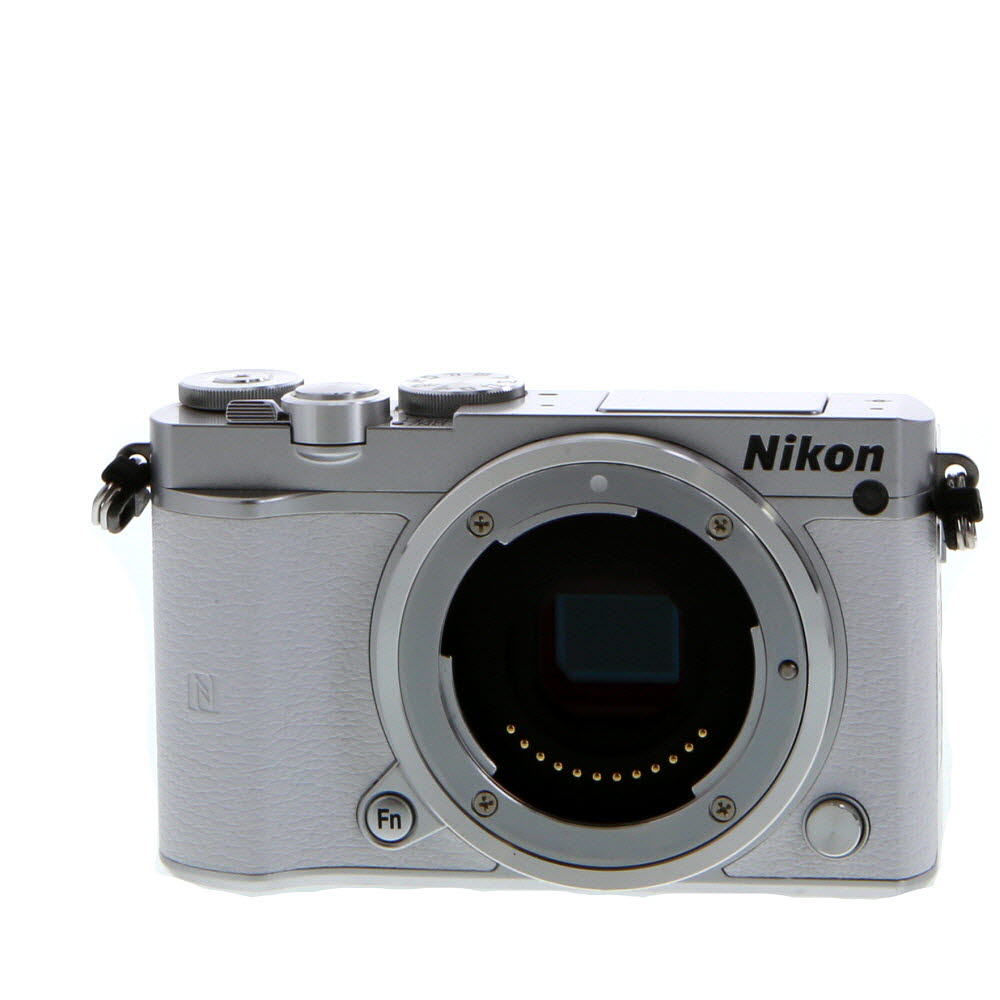 Nikon 1 J5 Mirrorless Camera Body, Silver with White Leather | 20.8MP