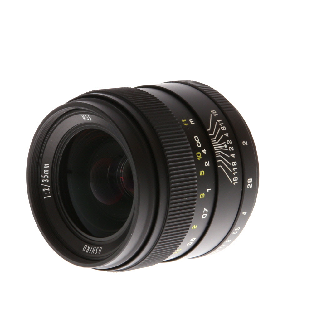 Oshiro 35mm f/2 (LD UNC AL) MF Lens for Nikon, Black | 55