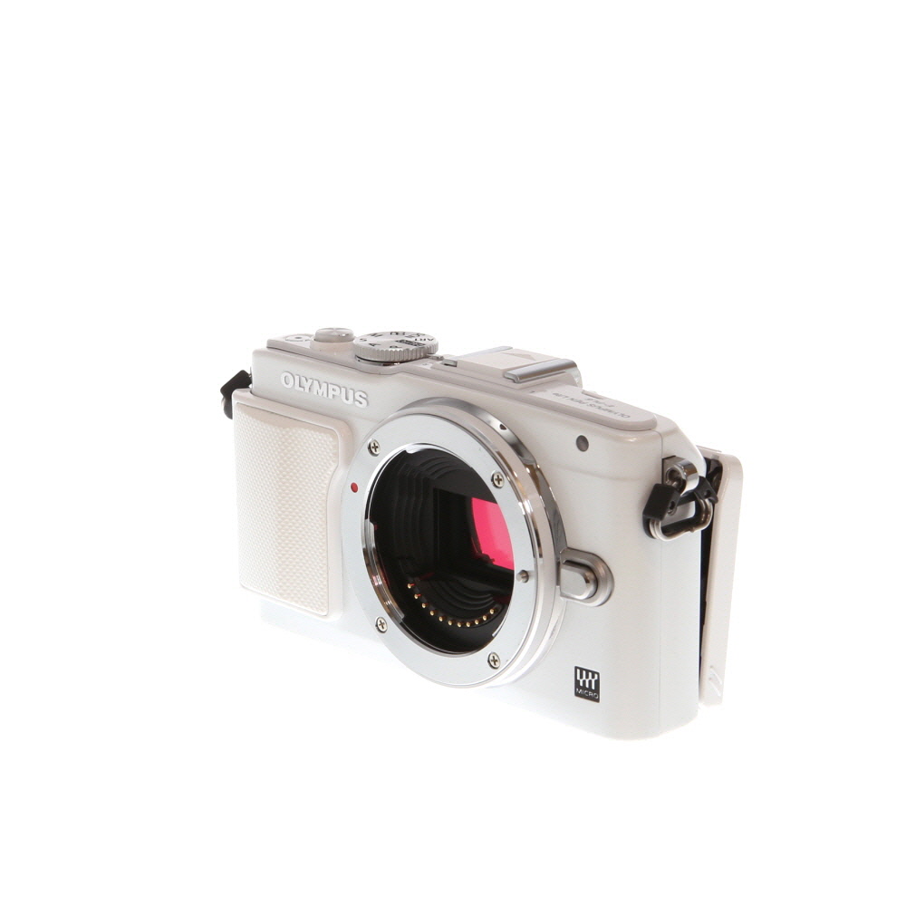 Olympus PEN Lite E-PL6 Mirrorless MFT (Micro Four Thirds) Camera Body, White | 16MP