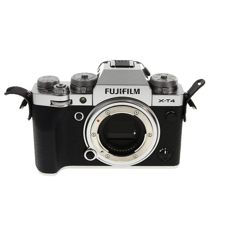 FUJIFILM X-T4 Mirrorless Camera Body, Silver | 26.1MP