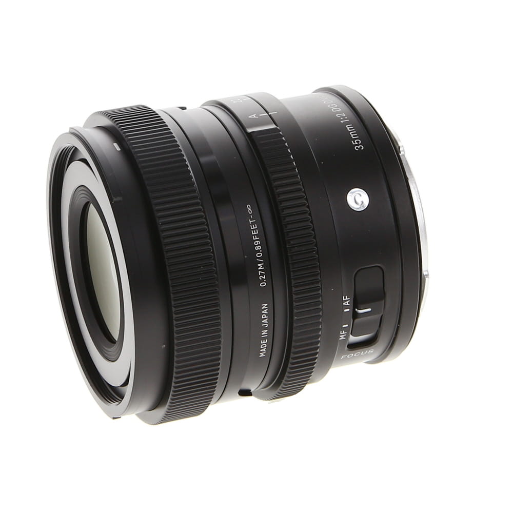 Sigma 35mm f/2 DG DN C (Contemporary) Full-Frame Autofocus Lens for Leica L-Mount, Black | 58