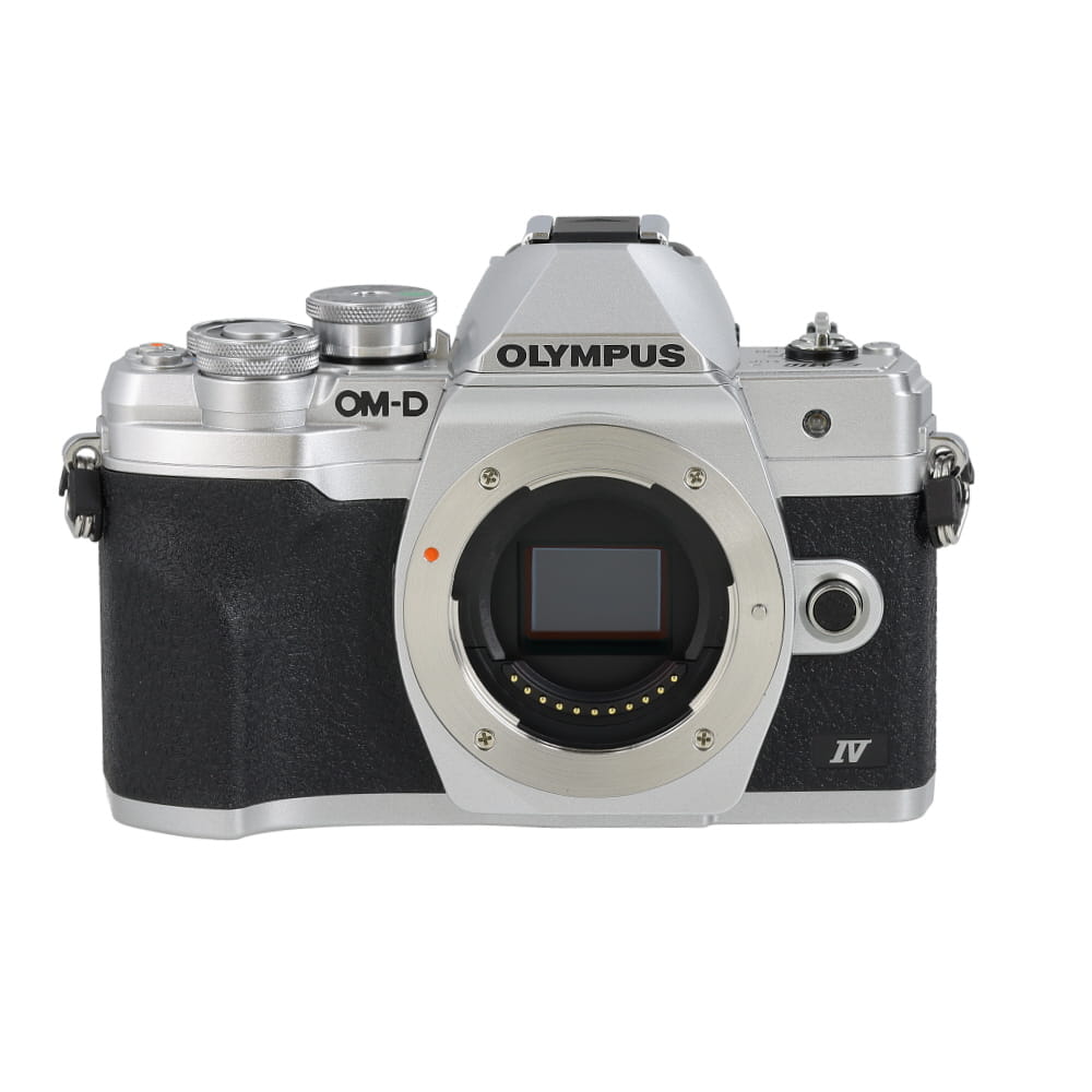 Olympus OM-D E-M10 Mark IV Mirrorless MFT (Micro Four Thirds) Camera Body, Silver | 20.3MP