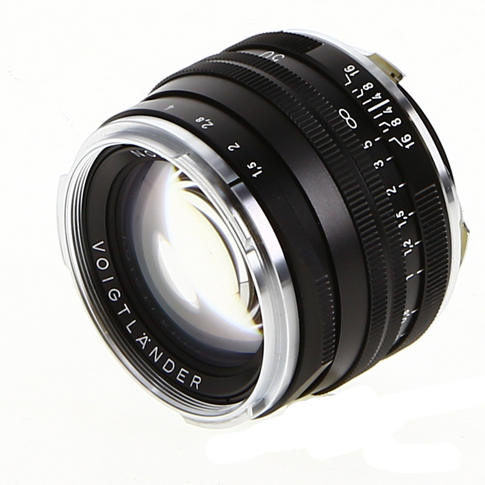 Voigtlander 50mm f/1.5 Nokton II MC VM Lens for Leica M-Mount, Black with Chrome Rim | 43