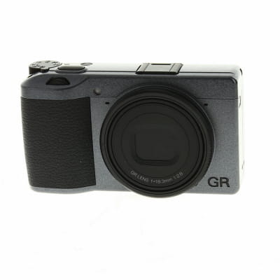 Ricoh GR III Street Edition Digital Camera w/ 18.3mm f/2.8 Lens, Metallic Grey w/ Black Trim Ring | 24.2MP