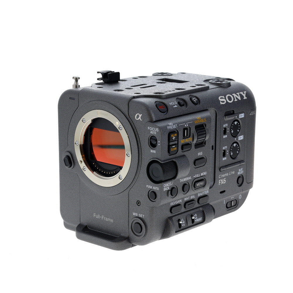Sony Cinema Line FX6 Full-Frame Digital Cine Camera w/ E-Mount (UHD 4K120/1080p240)