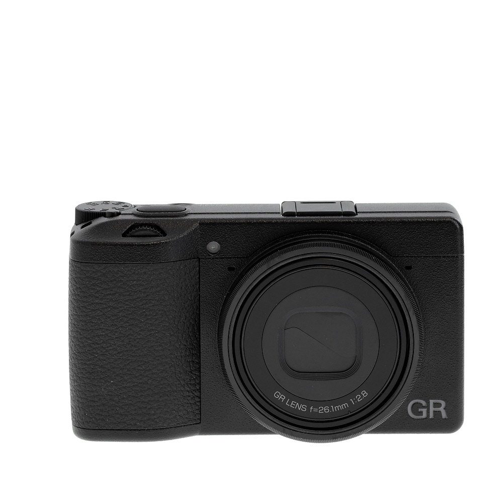 Ricoh GR IIIx Digital Camera w/ 26.1mm f/2.8 Lens, Black w/ Black Trim Ring | 24.2MP