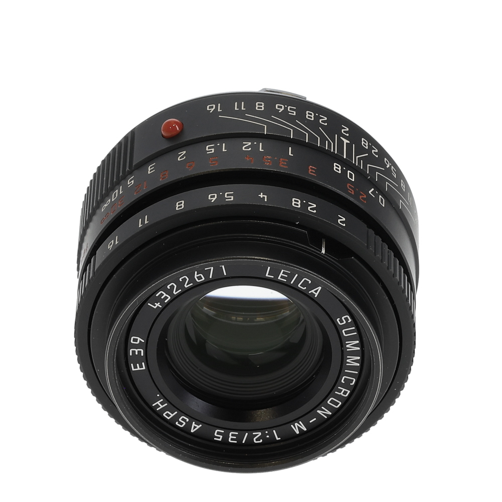Leica 35mm f/2 Summicron-M ASPH. Lens for M-Mount, Germany, Black-Chrome Edition, 6-Bit | E39 | 11689