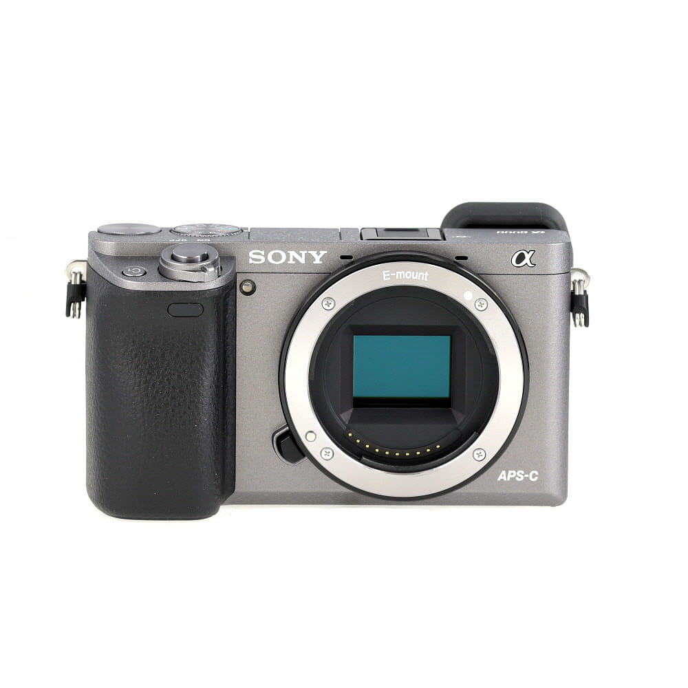 Sony a6000 Mirrorless Camera Body, Graphite Gray | 24.3MP | Menu Defaults to Korean