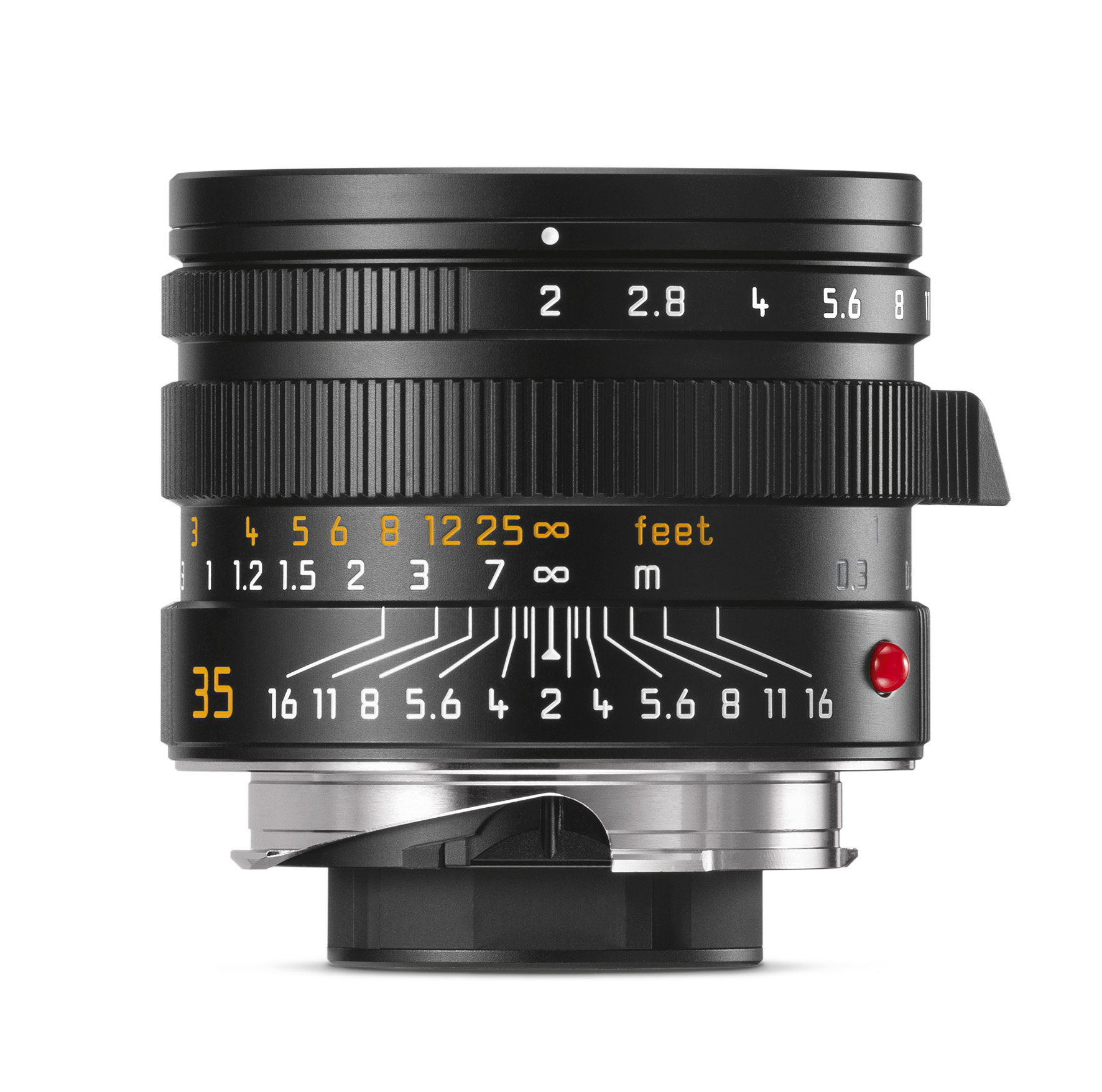 Leica 35mm f/2 APO-Summicron-M ASPH. M-Mount Lens, 6-Bit, Germany, Black Anodized | E39 | 11699