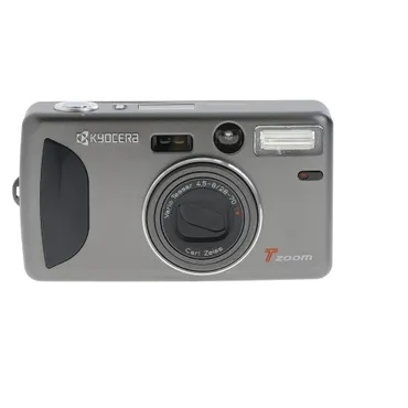 Kyocera T Zoom 35mm Camera with Vario Tessar 28-70mm f/4.5-8 Lens, Gray (Yashica T4 Zoom)