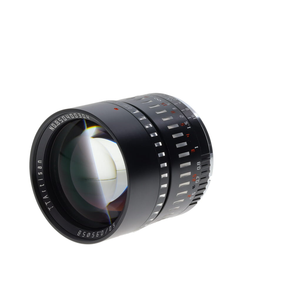 TTArtisan 50mm f/0.95 Manual APS-C Lens for Canon M-Mount, Black/Silver | 58