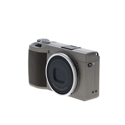 Ricoh GR III Diary Edition Digital Camera w/ 18.3mm f/2.8 Lens, Warm Metallic Gray w/ Dark Brown Grip, Silver Trim Ring | 24.2MP