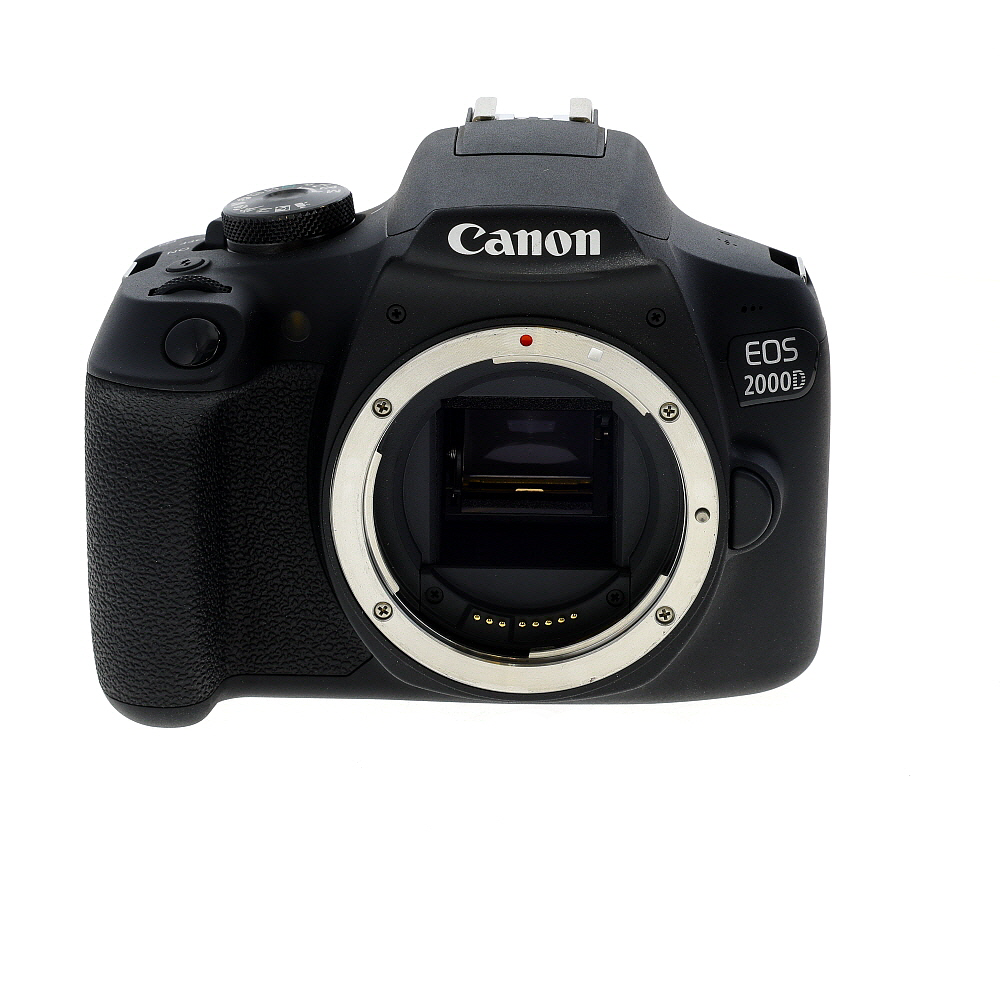 Canon EOS 2000D DSLR Camera Body, Black | 24MP | with 4-Pin Hot Shoe (European Version of Rebel T7)