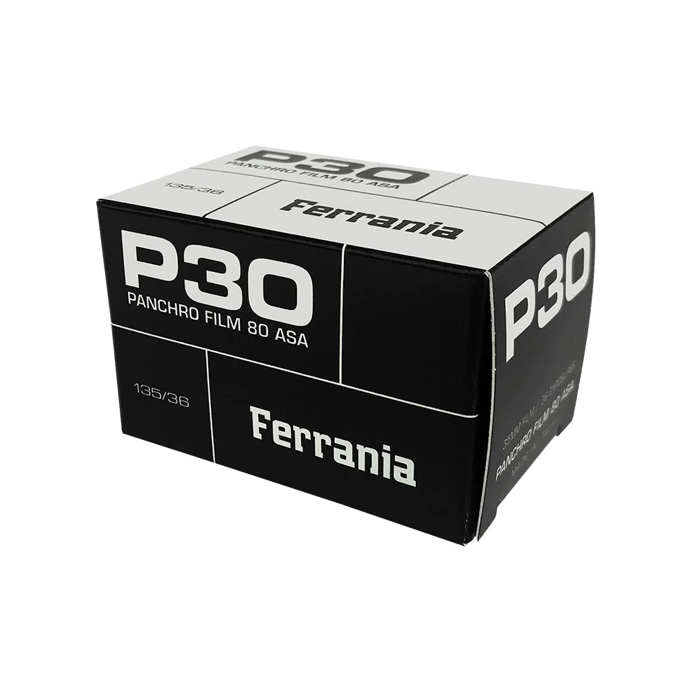 FILM Ferrania P30 Black and White Negative Film, 35mm Roll, 36 Exposures, ISO 80