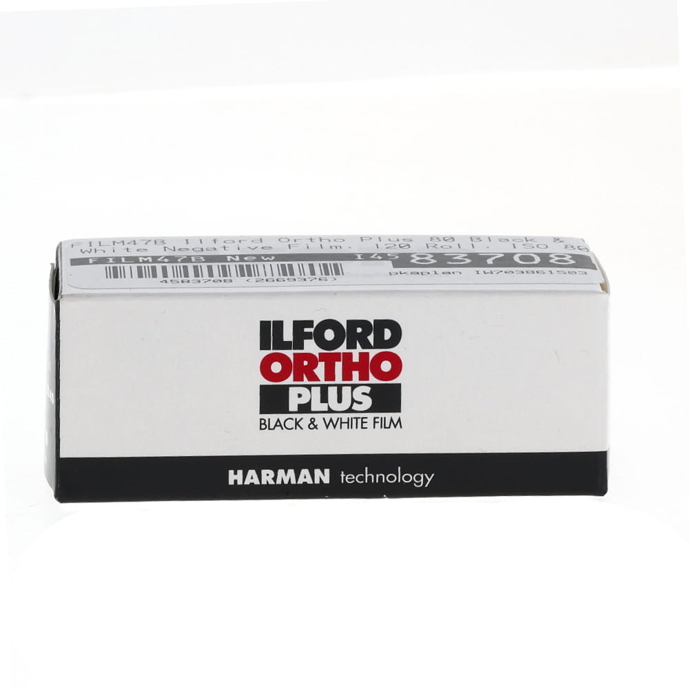 Ilford Ortho Plus 80 Black & White Negative Film, 120 Roll, ISO 80
