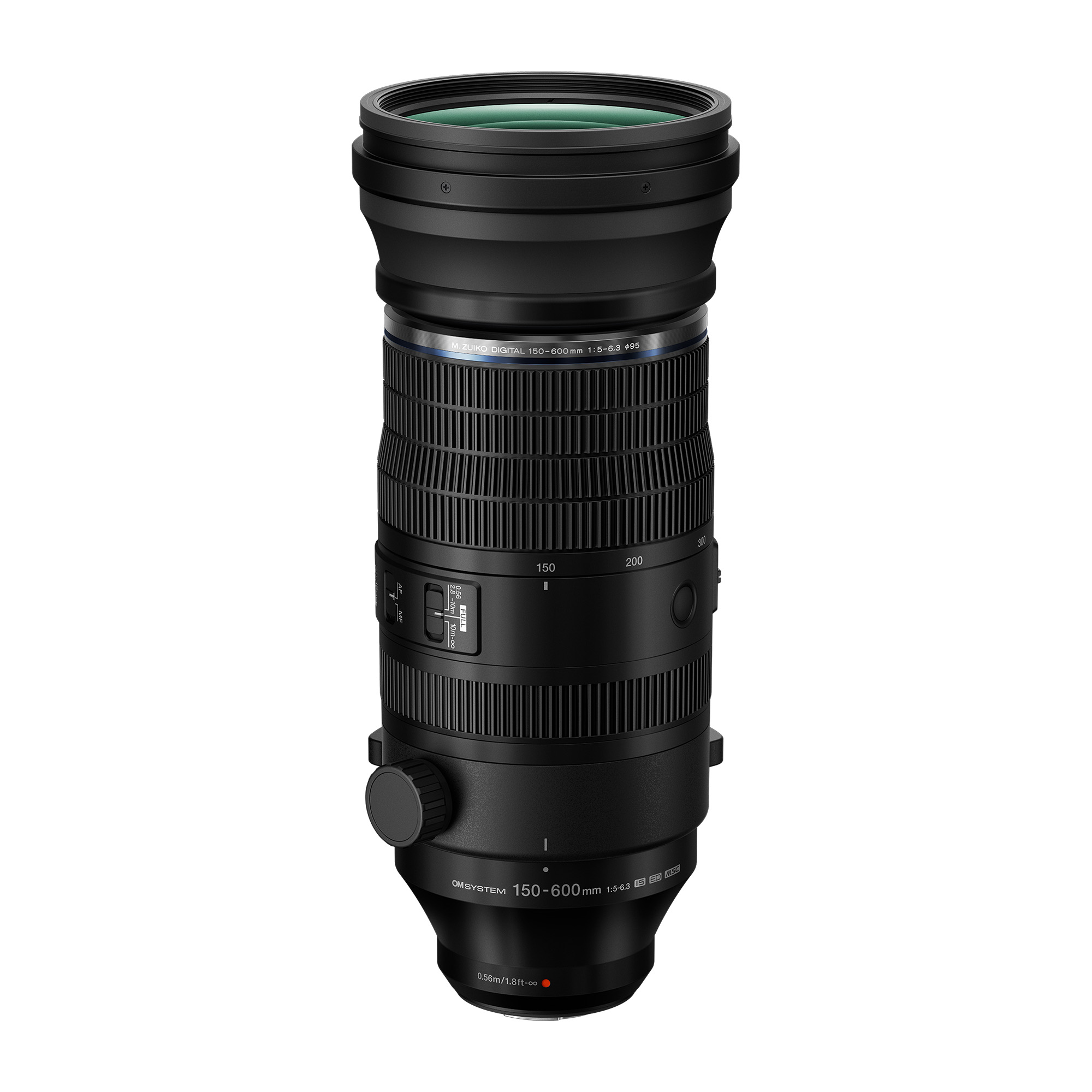 OM SYSTEM 150-600mm f/5-6.3 M.Zuiko Digital IS ED MSC Lens for MFT (Micro Four Thirds), Black | 95