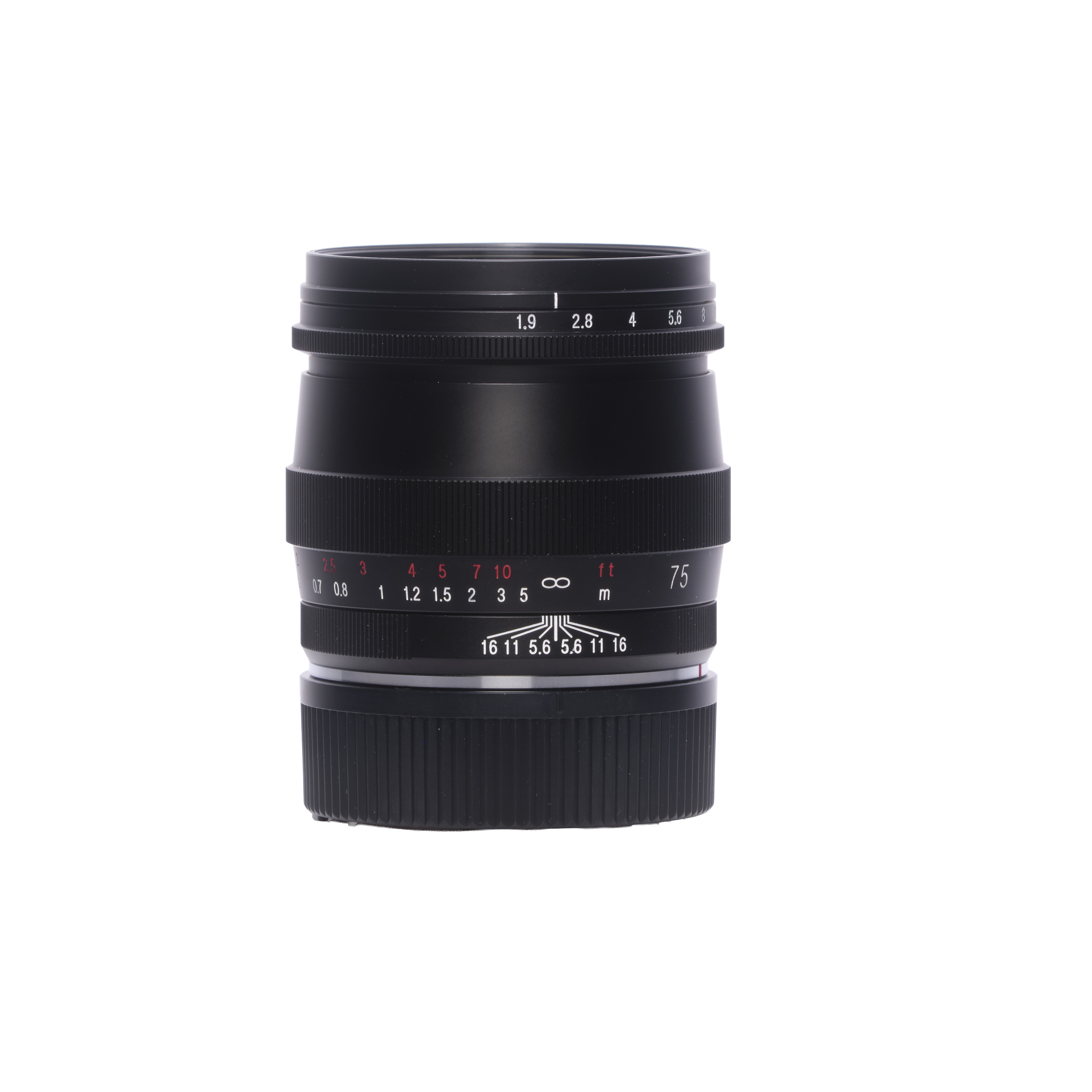 Voigtlander 75mm f/1.9 Ultron M.C (Multicoated) VM Lens for Leica M-Mount, Matte Black | 49