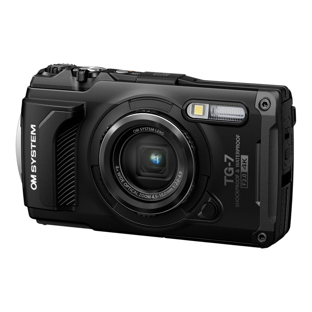 OM SYSTEM Tough TG-7 Digital Camera, Black | 12MP