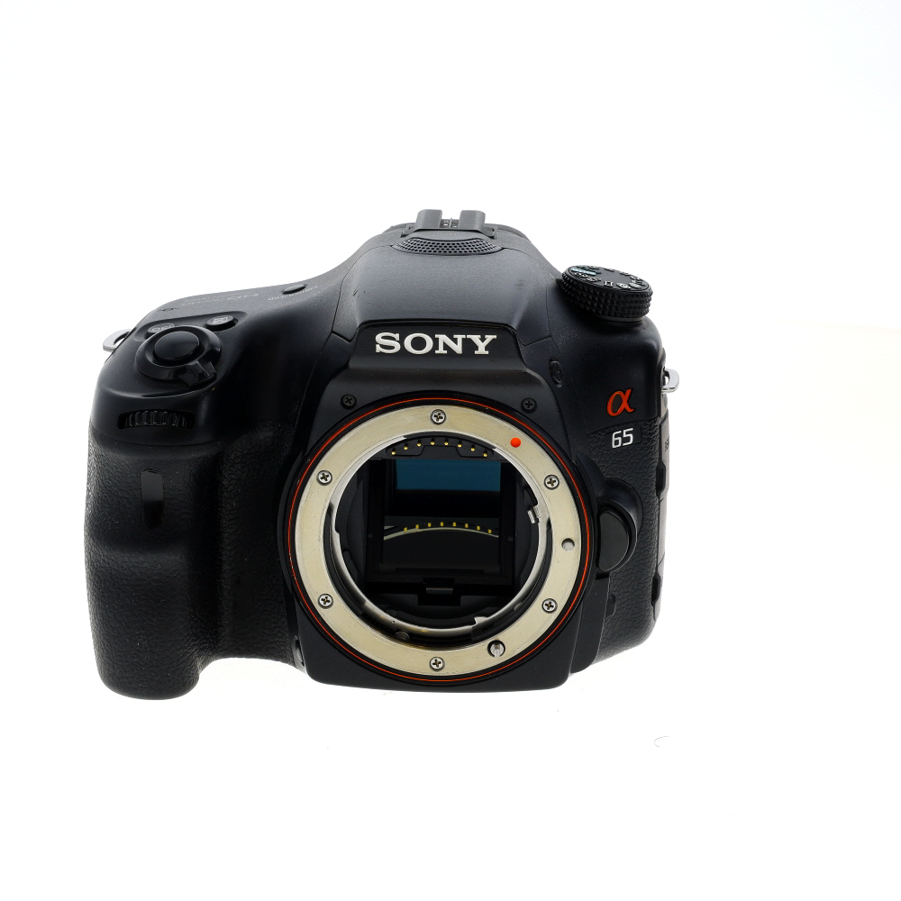 Sony Alpha SLT-A65V DSLR Camera Body with GPS, Black | 24.3MP