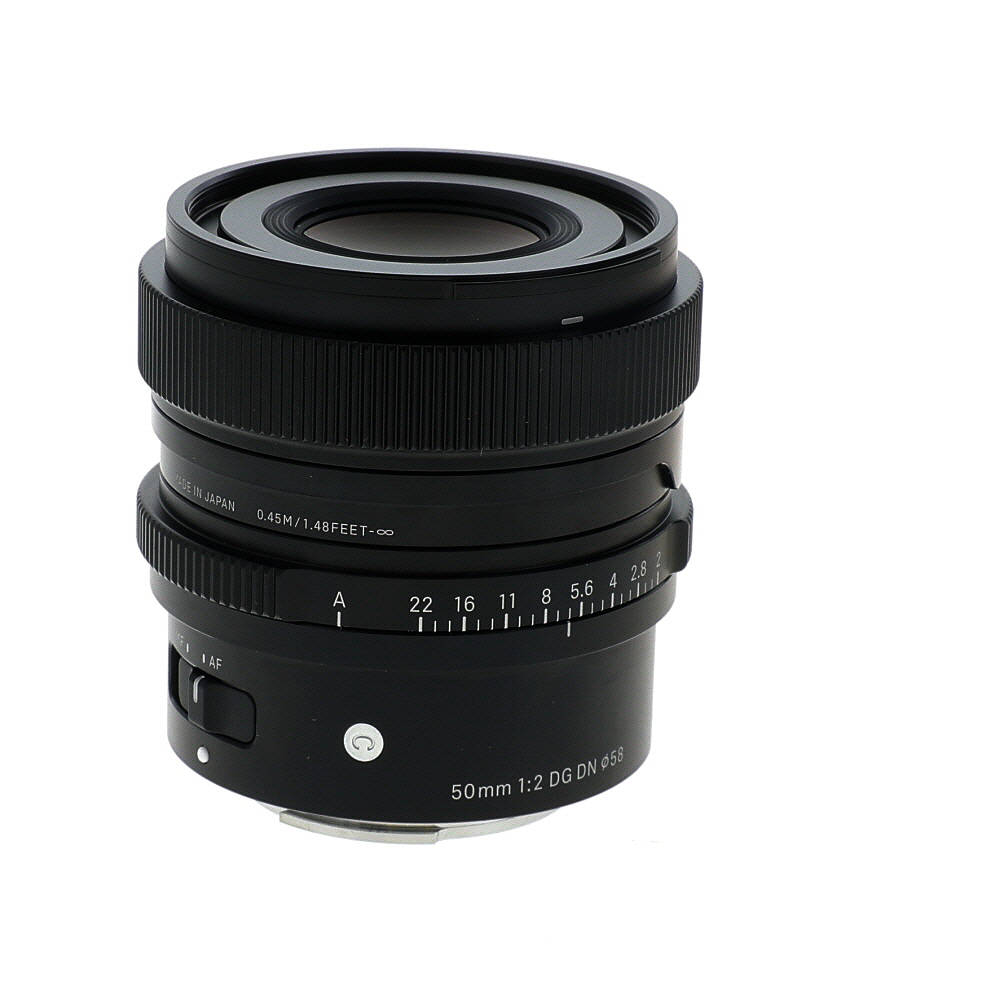 Sigma 50mm f/2 DG DN C (Contemporary) Full-Frame Autofocus Lens for Sony E-Mount, Black | 58
