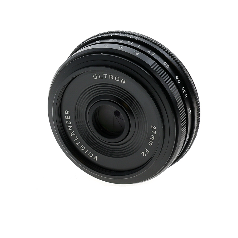 Voigtlander 27mm f/2 Ultron APS-C Lens for FUJIFILM X-Mount, Black | 43