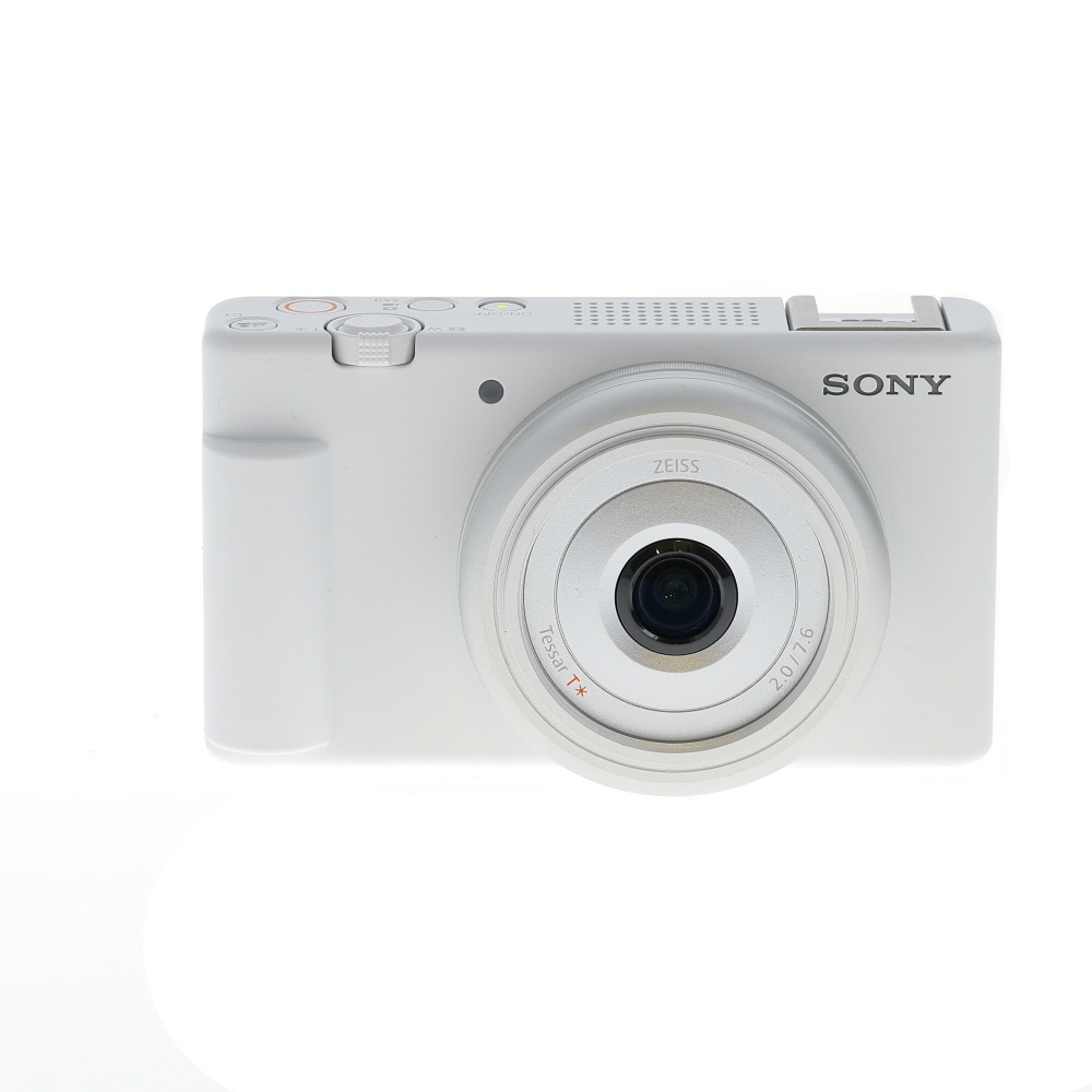 Sony ZV-1F Vlogging Digital Camera, White | 20.1MP