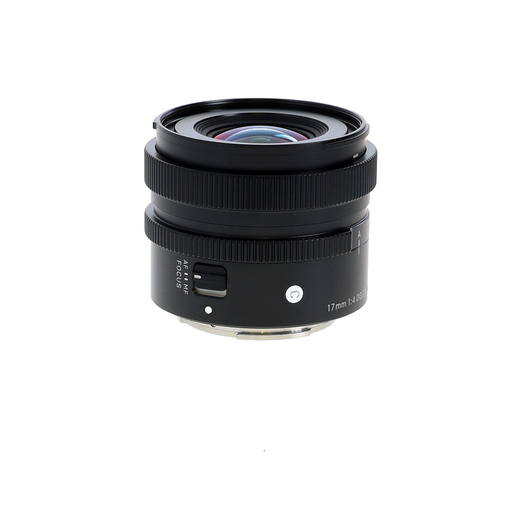 Sigma 17mm f/4 DG DN C (Contemporary) Full-Frame Autofocus Lens for Sony E-Mount, Black | 55