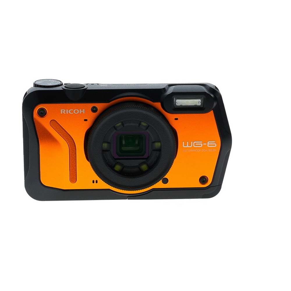 Ricoh WG-6 GPS Digital Camera, Orange | 20MP