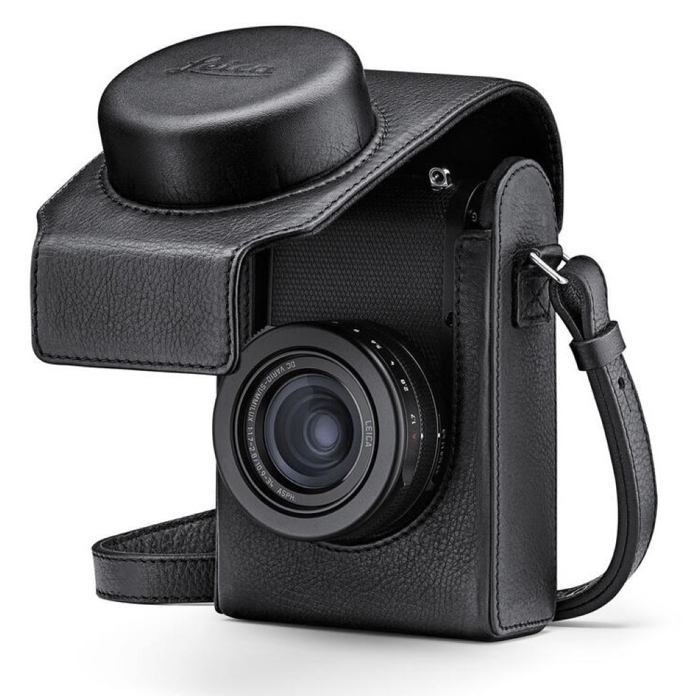Leica Case with Strap for D-Lux 8, Black Leather (18556)