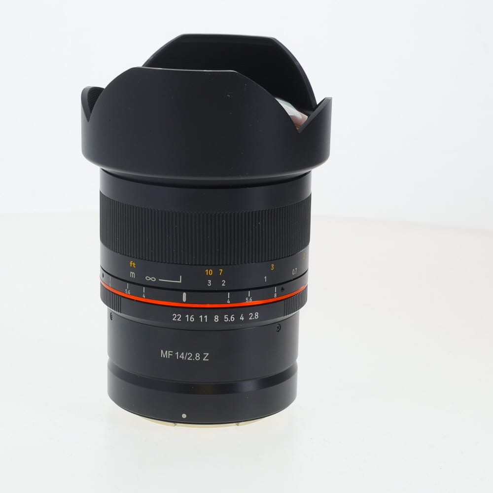 Samyang MF 14mm f/2.8 Z Full-Frame Manual Lens for Nikon Z-Mount, Black | Rear Gel Filter Holder
