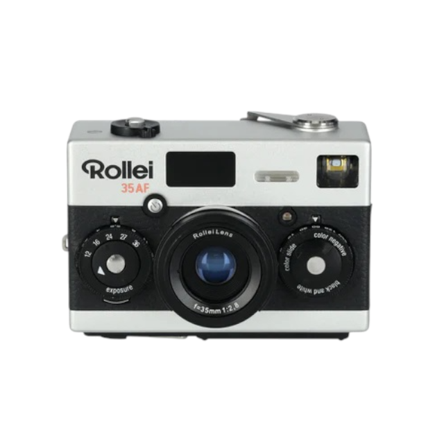 Rollei 35AF 35mm LiDAR Autofocus Camera with 35mm f/2.8 Lens, Chrome