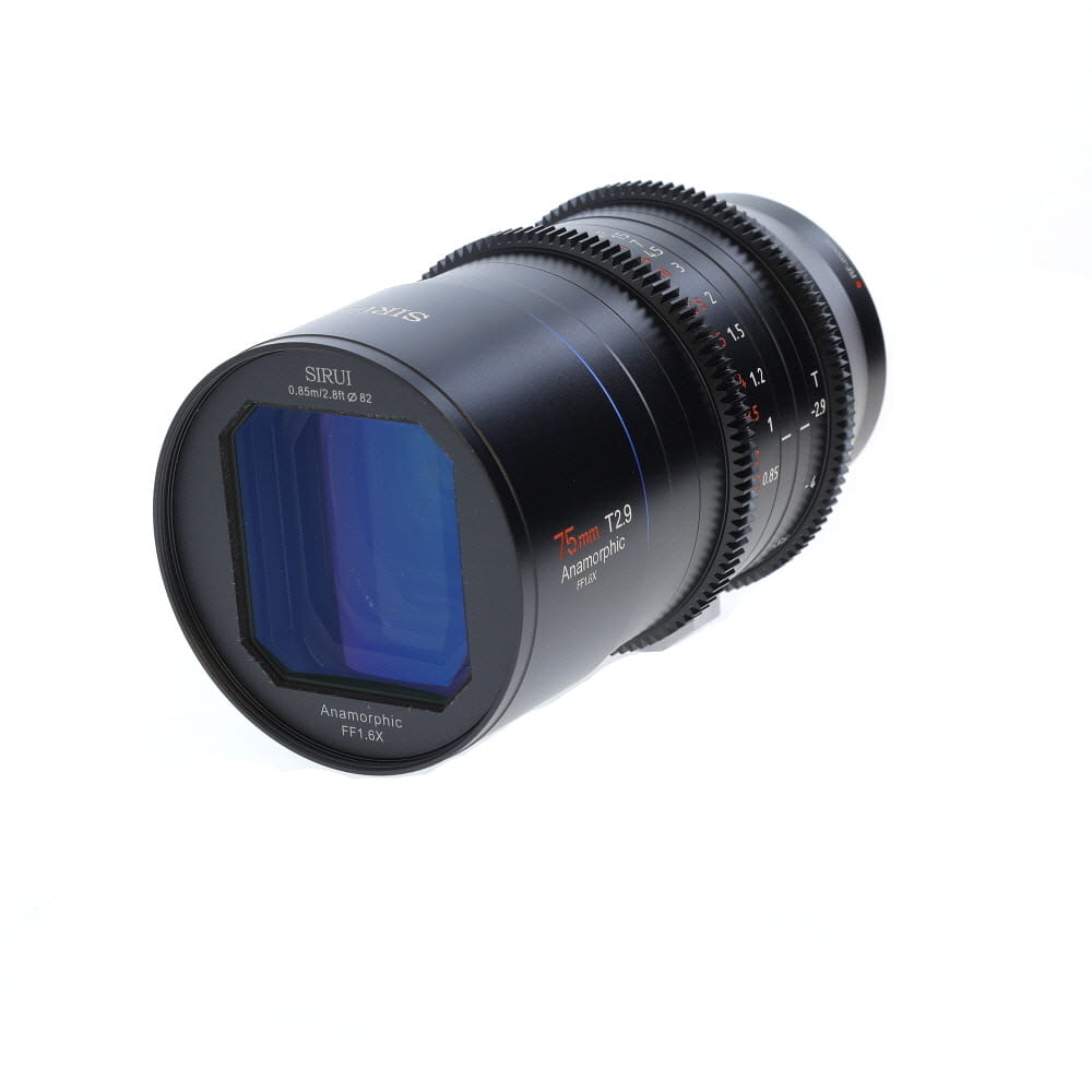 Sirui Venus 75mm T2.9 Anamorphic FF1.6x Full-Frame Manual Lens for Canon RF-Mount, Black | 82