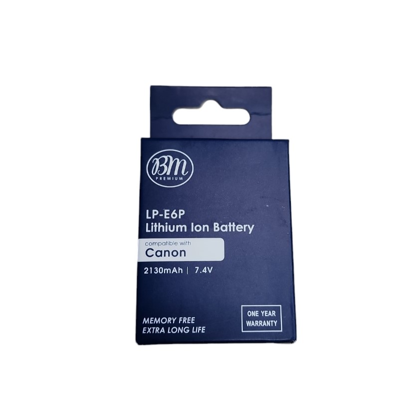 BM Premium LP-E6P Battery for Select Canon Products (7.4V 2130mAh)