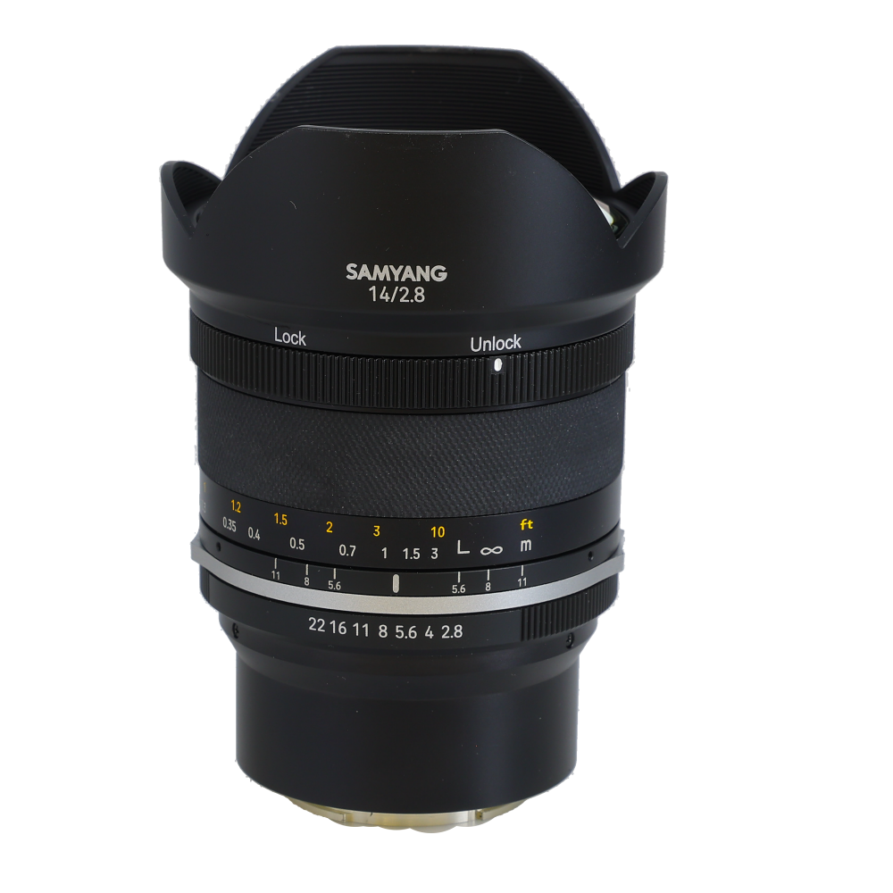 Samyang MF 14mm f/2.8 WS Mk2 Full-Frame Manual Lens with Free/Click Aperture Ring for Sony E-Mount, Black
