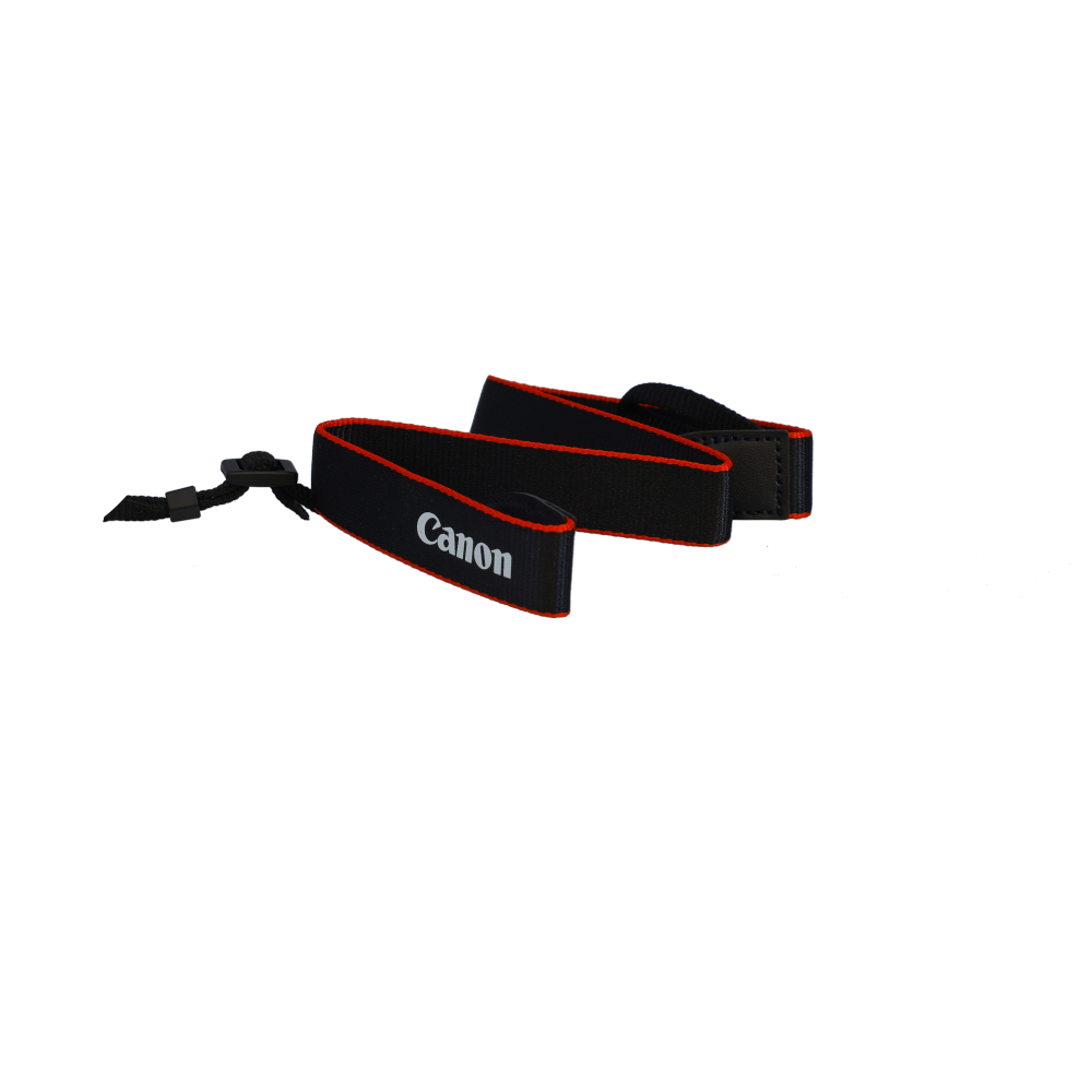 Canon EM-200DB Replacement Neck Strap for M3, Black/Red Edge Canon EOS Printed in White, .75 in.