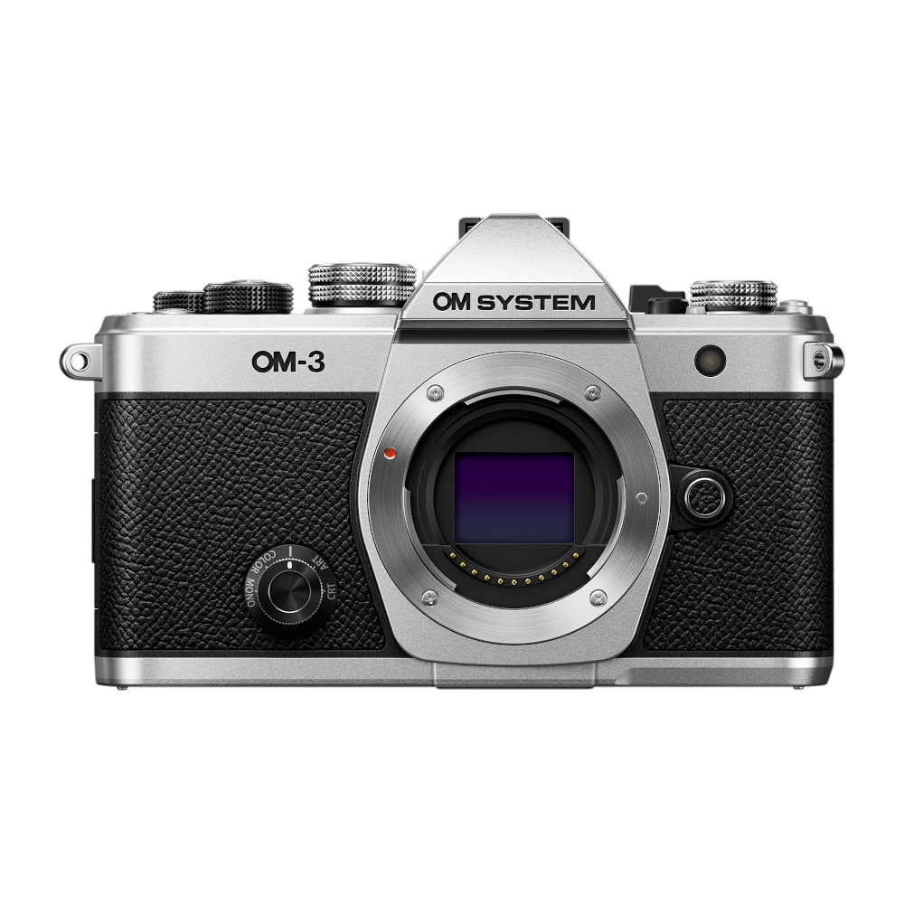 OM SYSTEM OM-3 Mirrorless MFT (Micro Four Thirds) Camera Body, Silver | 20MP